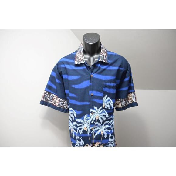 Steve & Barry's Hawaiian Classic Shirt Relaxed Floral Short Sleeve Mens Size XL - Picture 1 of 7